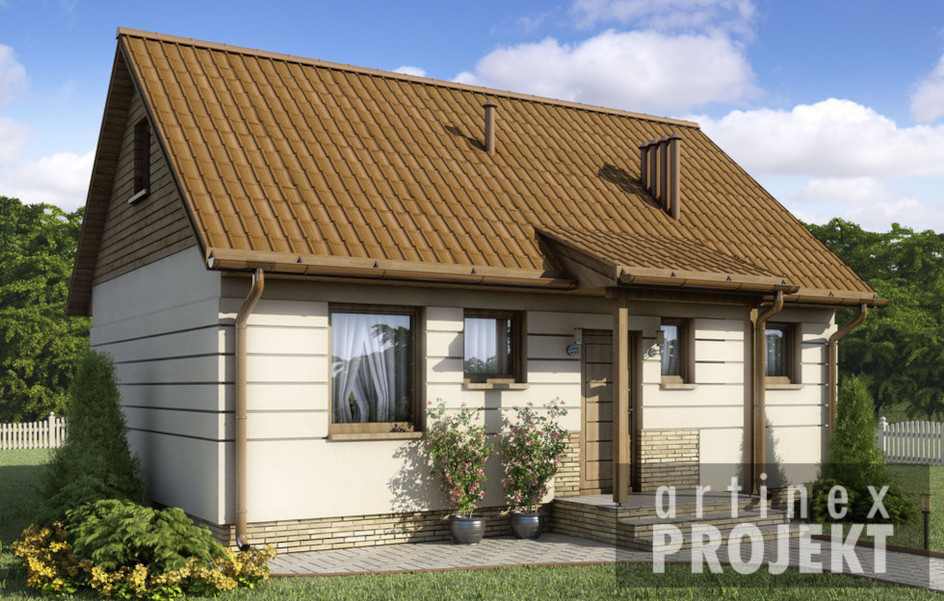 Budowa domu D57 - Luiza (odbicie lustrzane) z New-House