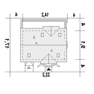 Zgrabna z garażem 1-st. [A] (odbicie lustrzane) - miniatura 12