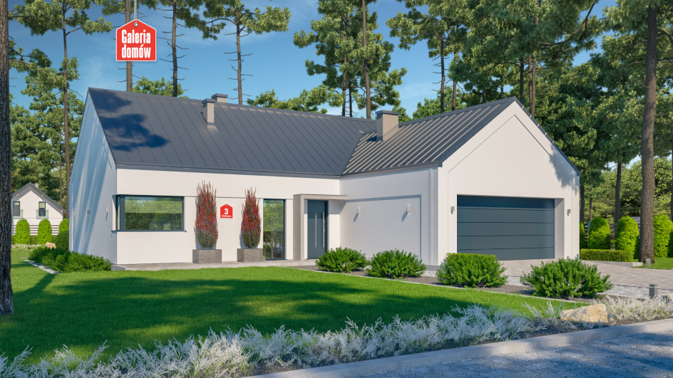 Budowa domu Dom przy Olchowej 3 (odbicie lustrzane) z New-House