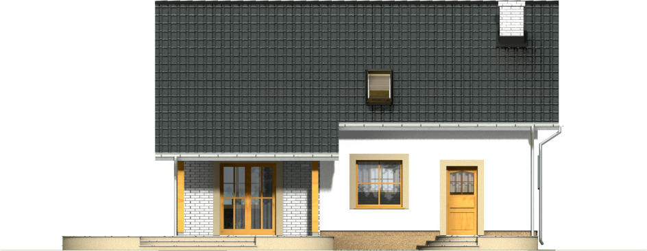 Dominik z garażem 1-st. [A] (odbicie lustrzane) - miniatura 4