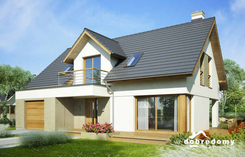 budowa domu Nadia odbicie lustrzane - New-House