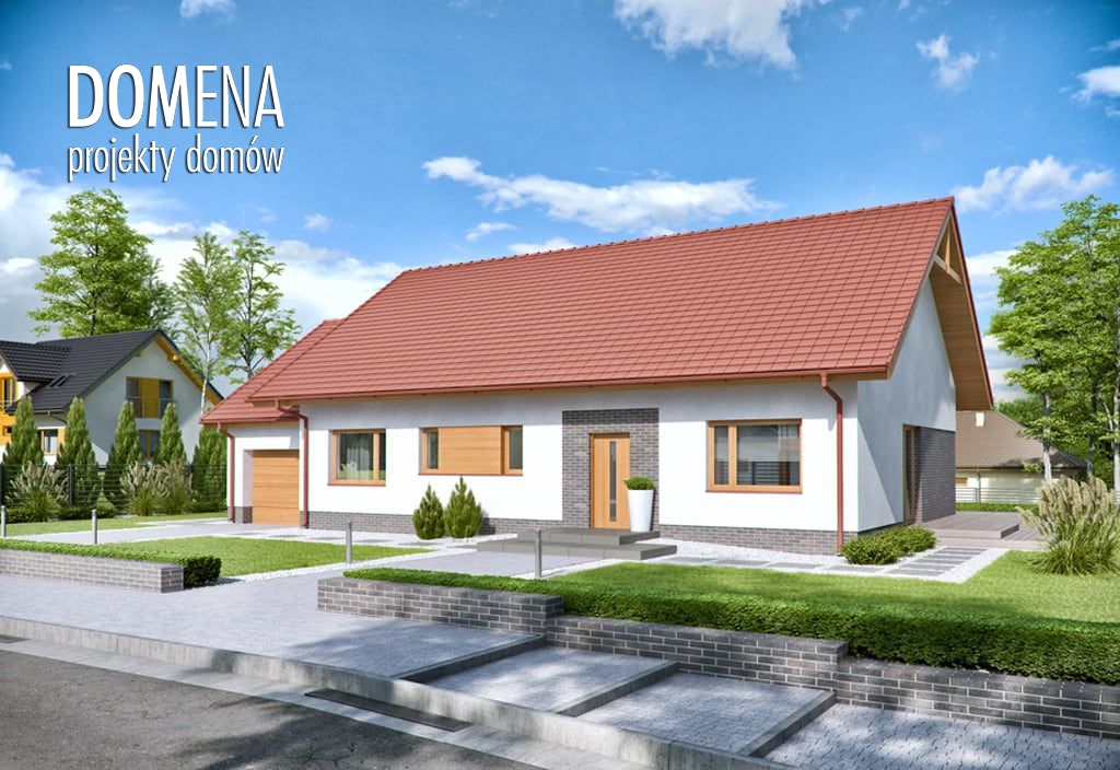 budowa domu Domena 106 A (Odbicie lustrzane) - New-House