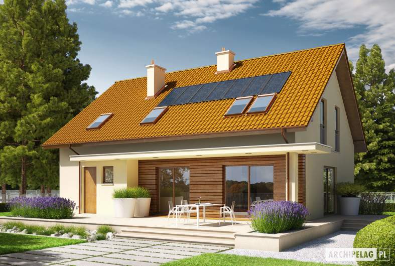 budowa domu E4 G1 ECONOMIC (wersja B) (odbicie lustrzane) - New-House