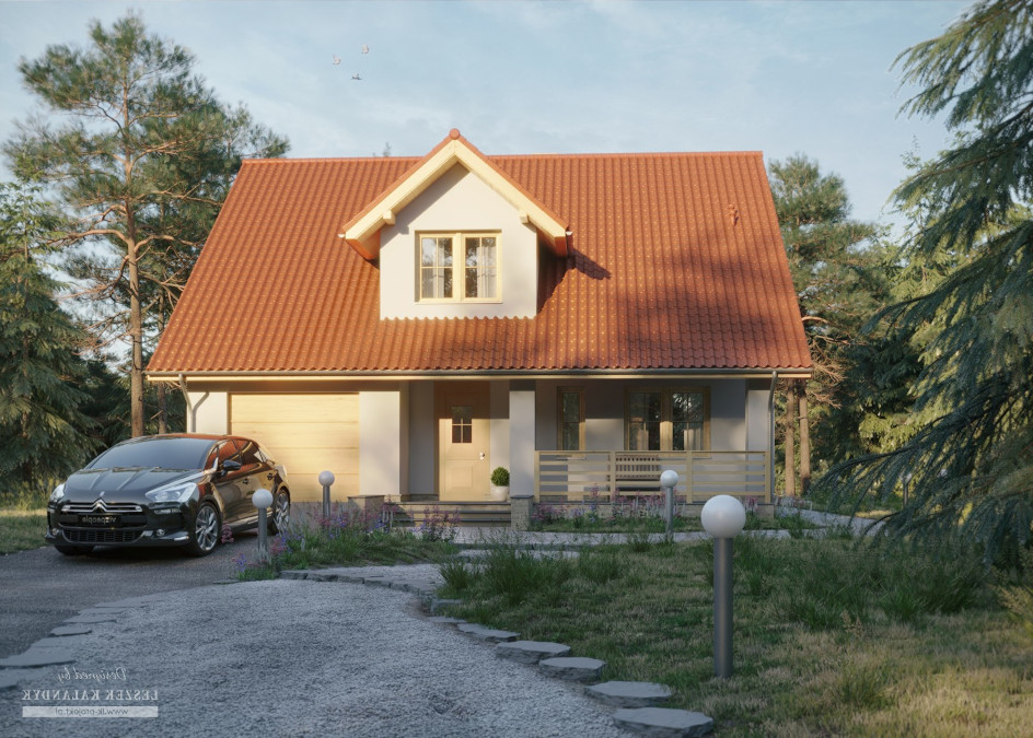 Budowa domu LK&724 (odbicie lustrzane) z New-House