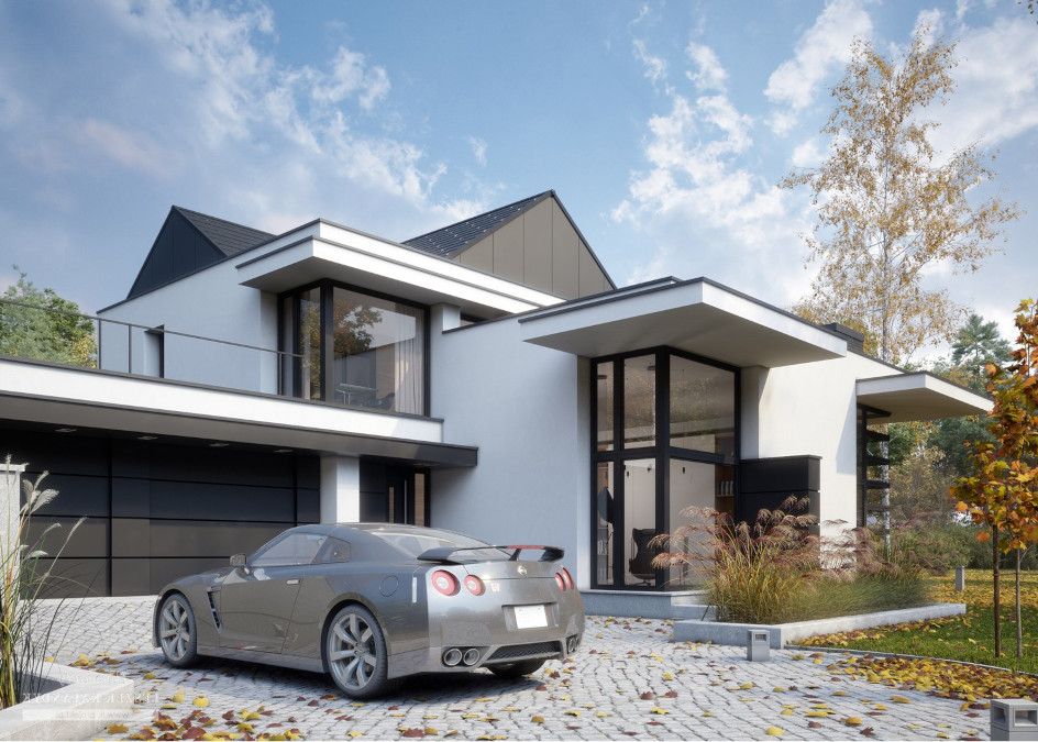 Budowa domu LK&845 (odbicie lustrzane) z New-House