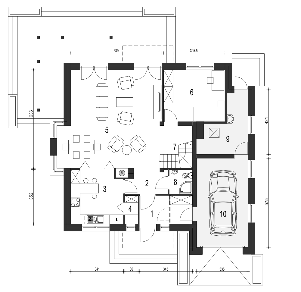 Diana z garażem 1-st. [A] - miniatura 8