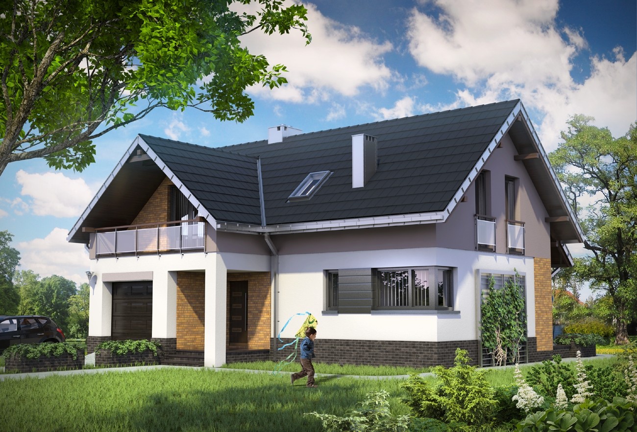 budowa domu Wodnik Mały (odbicie lustrzane) - New-House