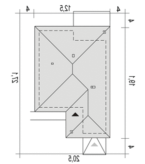 Eryk bis z garażem 1-st. [A] (odbicie lustrzane) - miniatura 9