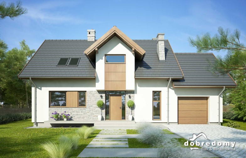budowa domu Flora II odbicie lustrzane - New-House