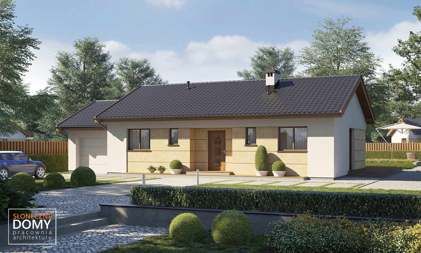 budowa domu - Okinawa B (odbicie lustrzane)- New-House
