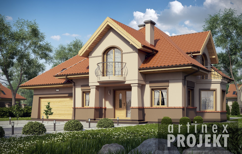 budowa domu- D160 (odbicie lustrzane)- New-House