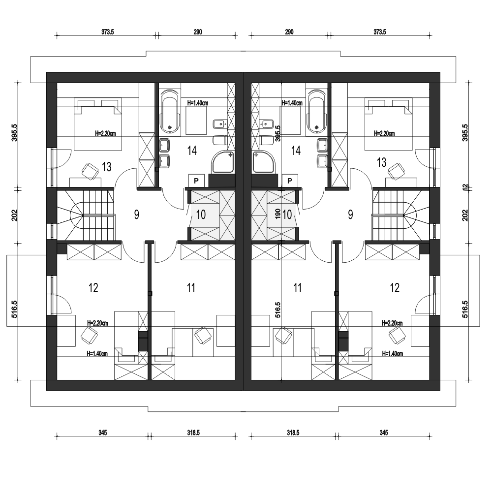 Głuszec II z garażem 1-st. bliźniak [A-BL1] - miniatura 9