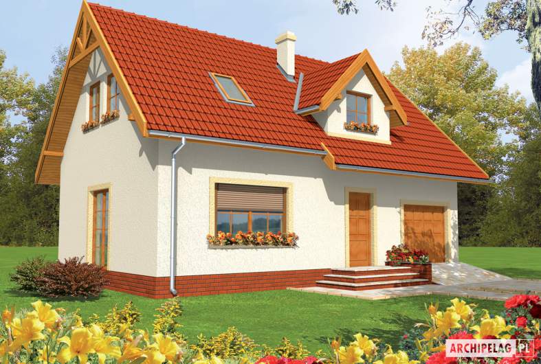 budowa domu Dobromiła G1 (odbicie lustrzane) - New-House