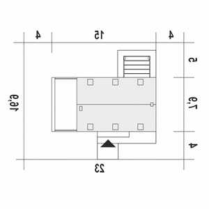 Eco 5 z garażem 1-st. [A] (odbicie lustrzane) - miniatura 10