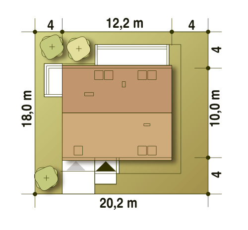 Bernikla z garażem 1-st. [A] (odbicie lustrzane) - miniatura 10