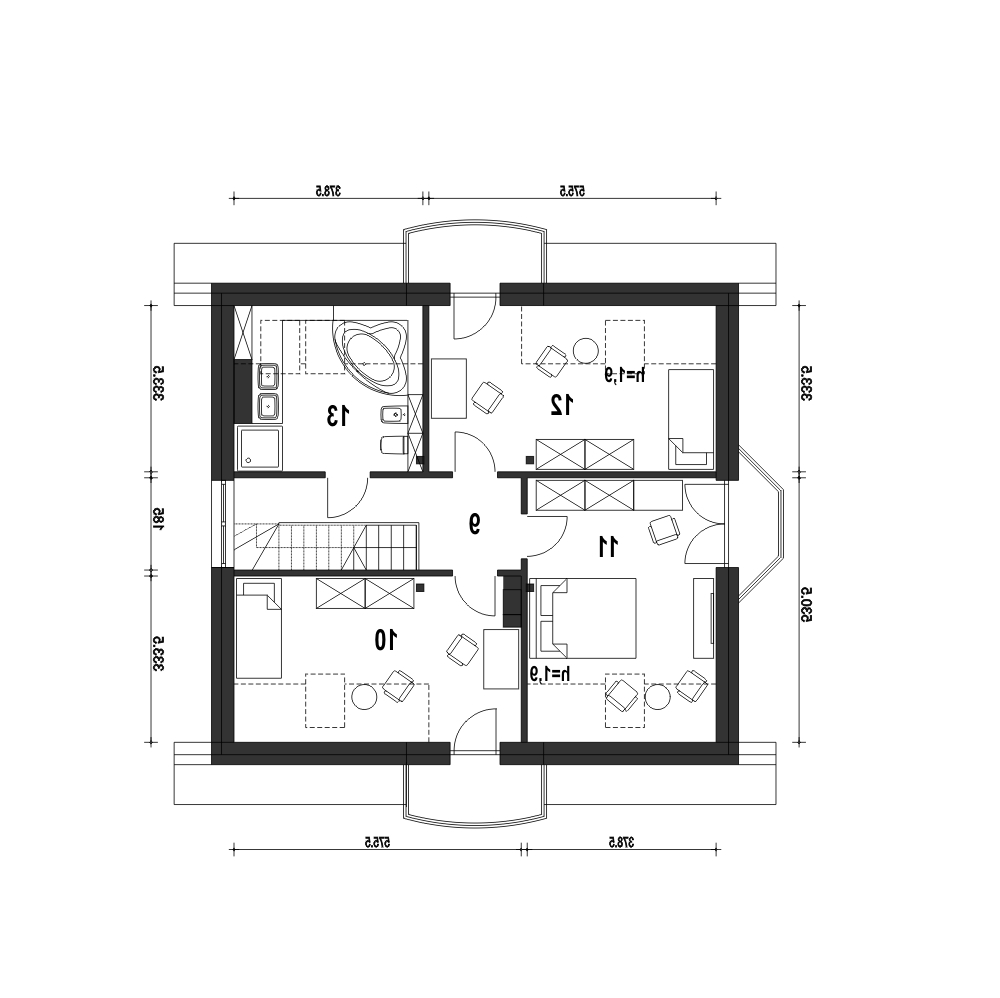 Dom Dla Ciebie 1 bez garażu [B] (odbicie lustrzane) - miniatura 9