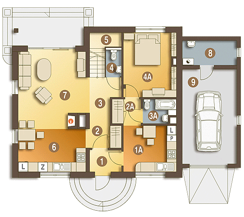Bażant z garażem 1-st. [A] (odbicie lustrzane) - miniatura 8