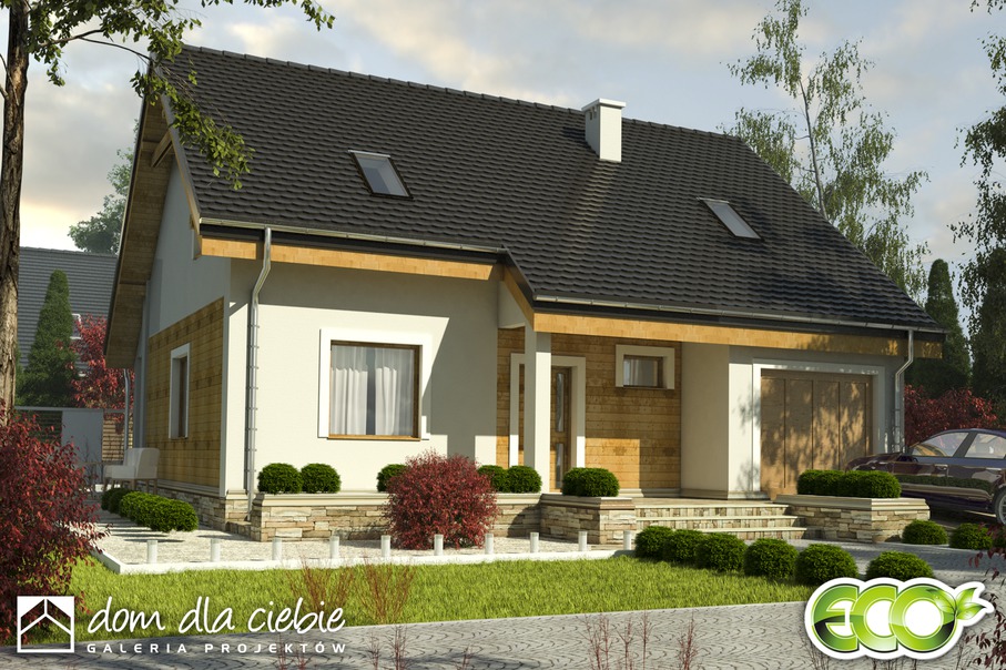 budowa domu Alka II z garażem 1-st. [A] - New-House