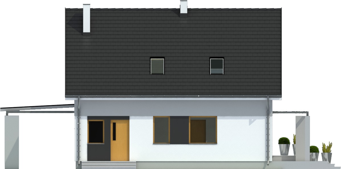 Monika z garażem i wiatą [A1] - miniatura 4