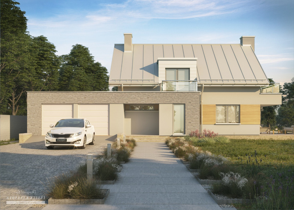 Budowa domu LK&756 (odbicie lustrzane) z New-House