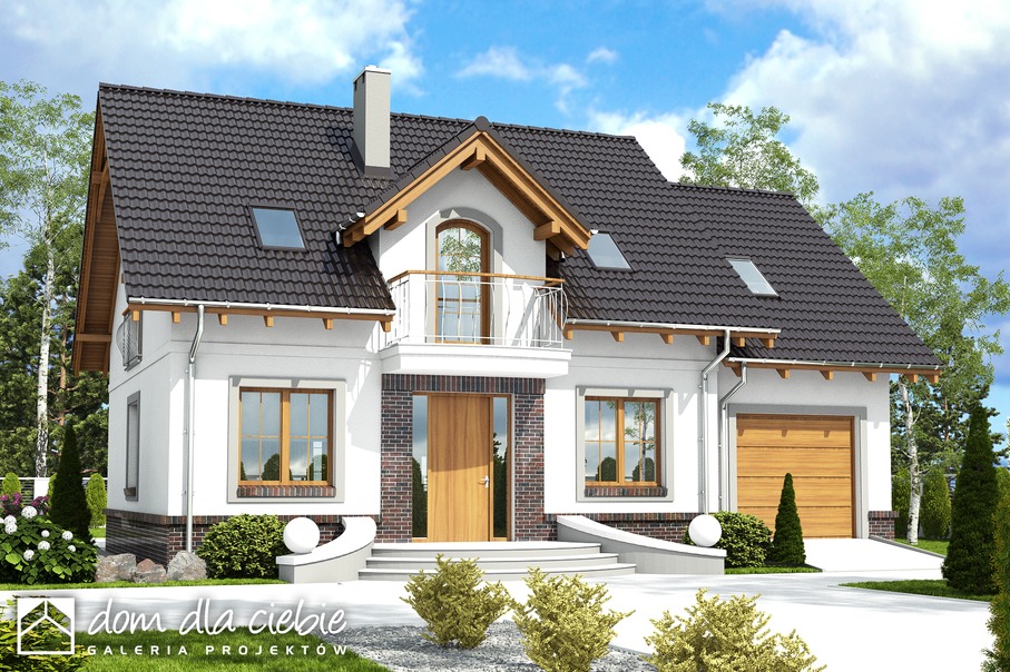 budowa domu Dom Dla Ciebie 5 z garażem 1-st. [A2] - New-House