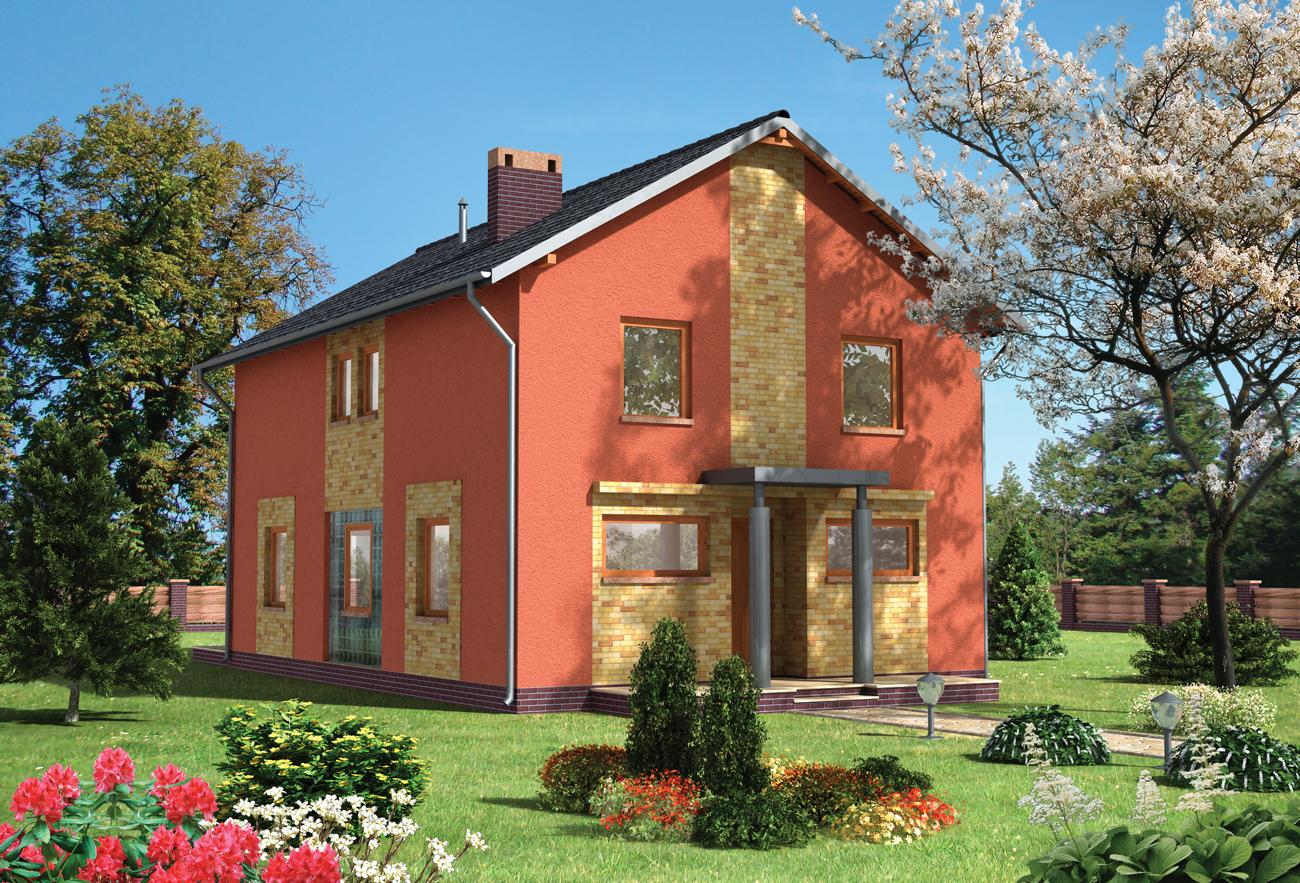 budowa domu Cynober (odbicie lustrzane) - New-House