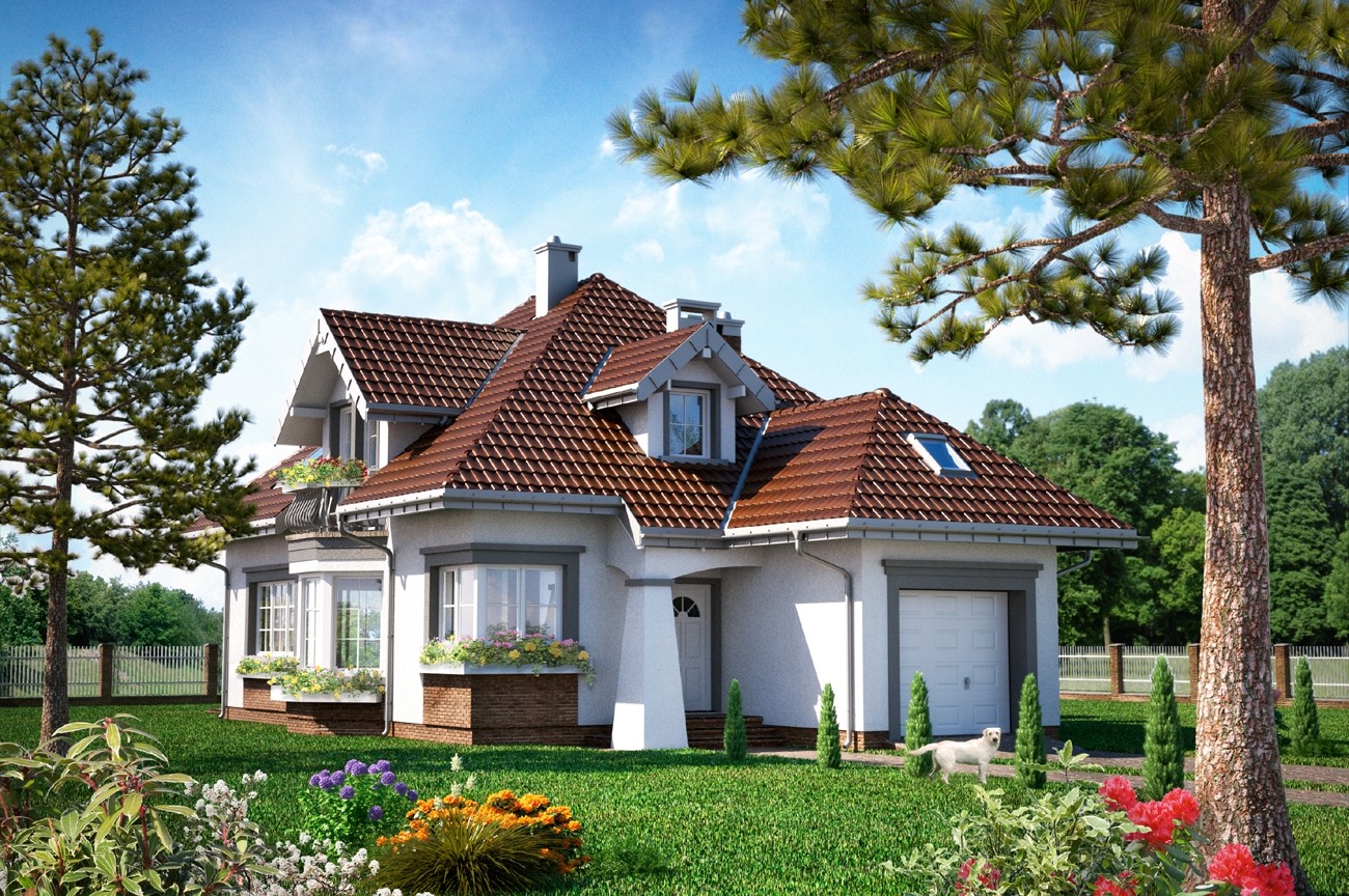 budowa domu Hortensja Polo (odbicie lustrzane) - New-House