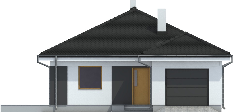 Bogna II z garażem 1-st. [A] (odbicie lustrzane) - miniatura 2