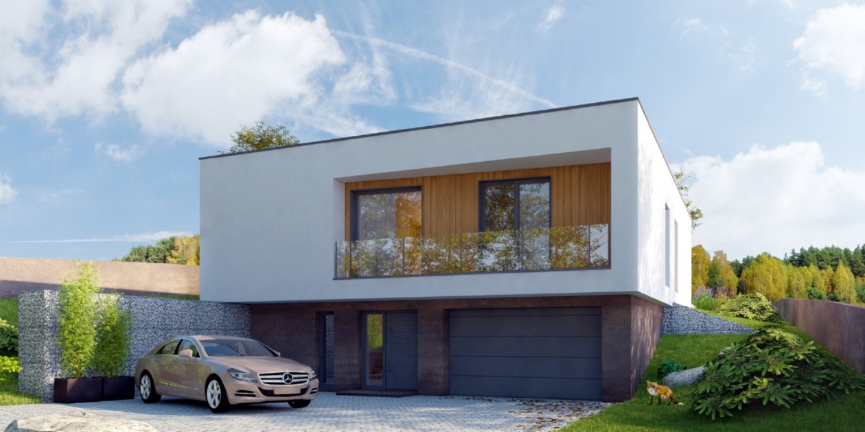budowa domu Obliquus I G1 (Odbicie lustrzane) - New-House