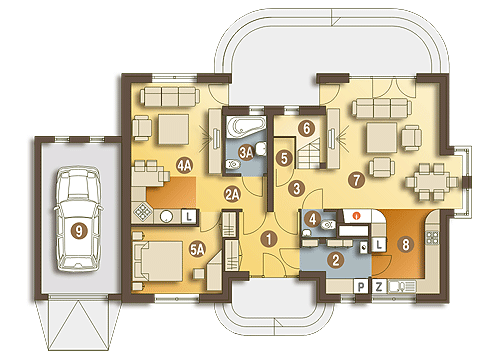 Amelia z garażem 1-st. [A] - miniatura 8