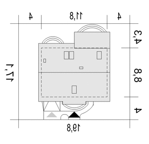 Inka IV z garażem 1-st. [A] (odbicie lustrzane) - miniatura 11