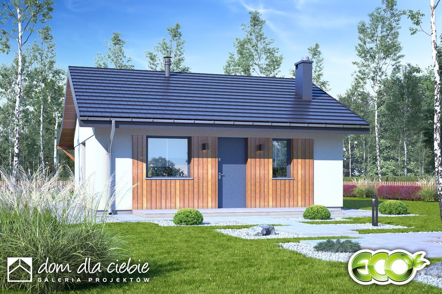 budowa domu Bratek bez garażu [B1] - New-House