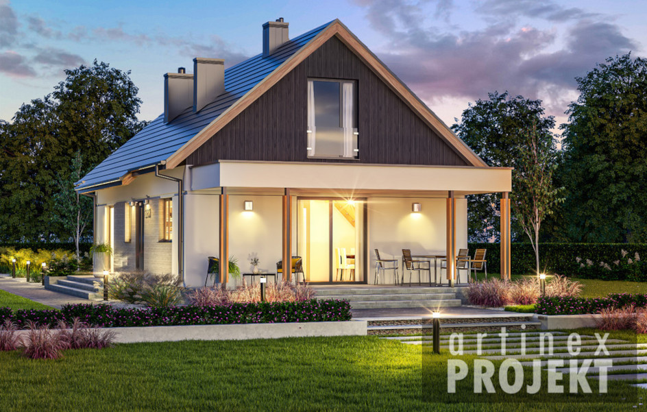 Budowa domu D321 (odbicie lustrzane) z New-House