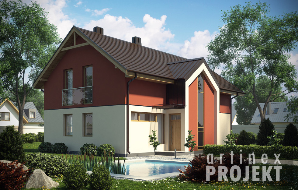 budowa domu - D15 (odbicie lustrzane) - New-House