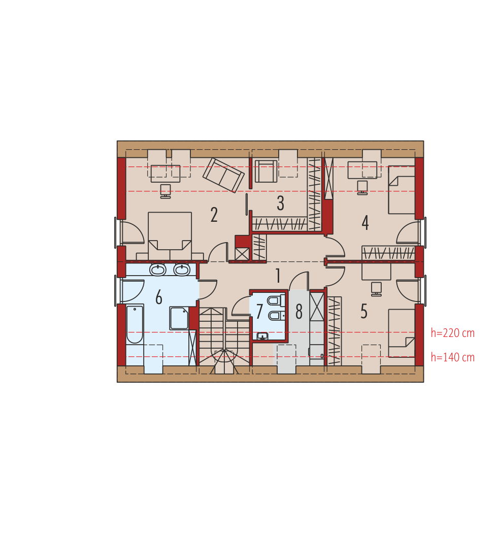 E4 G1 (wersja A) MULTI-COMFORT (odbicie lustrzane) - miniatura 5