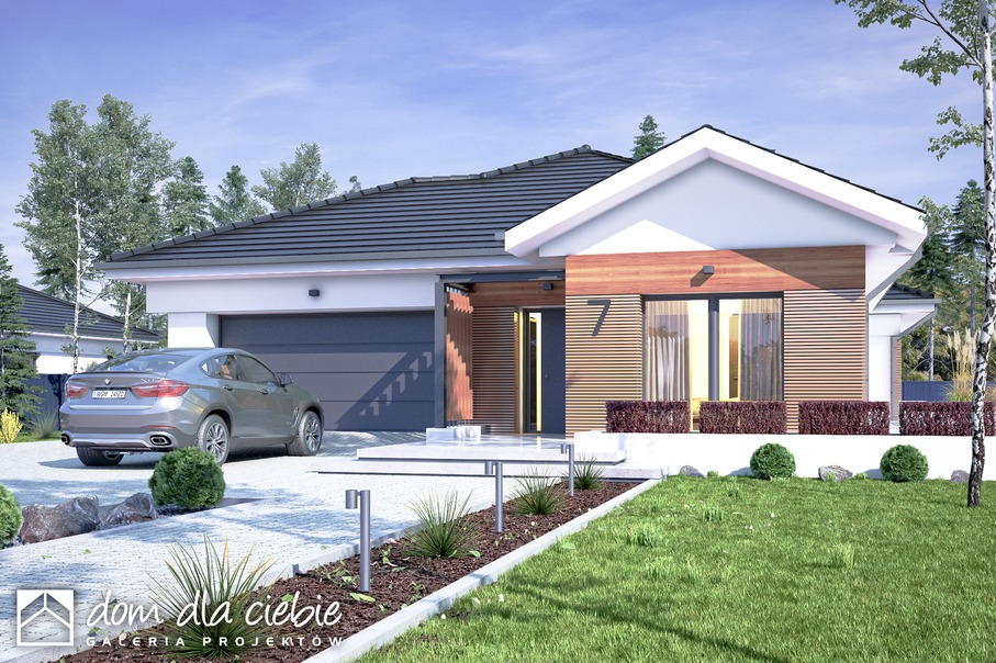 budowa domu Gelena III z garażem 2-st. [A] - New-House