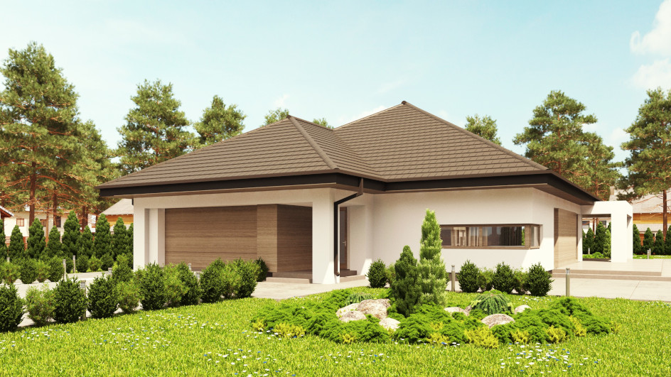 Budowa domu uA46v2 (odbicie lustrzane) z New-House