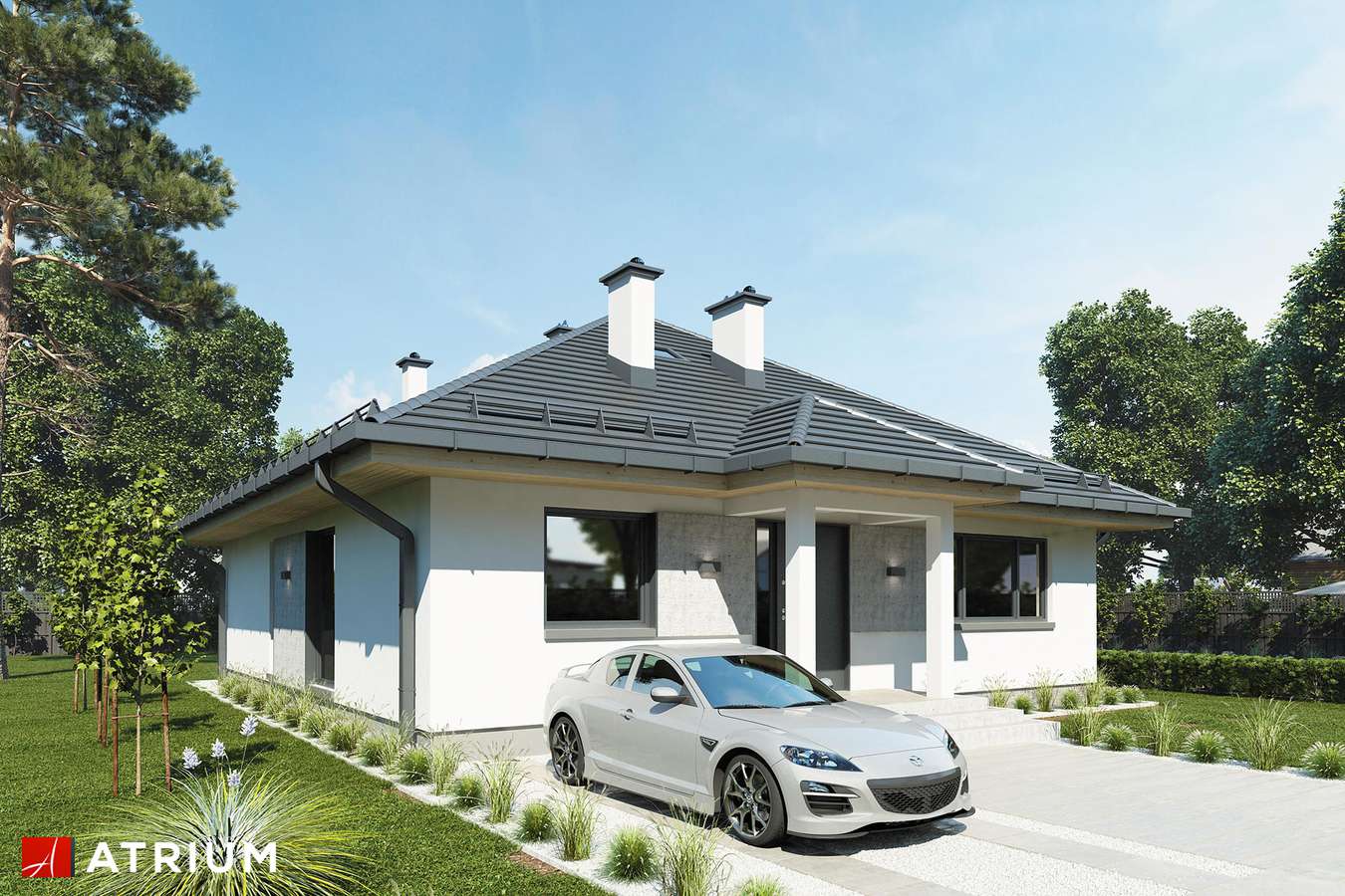 budowa domu Kalifornia III odbicie lustrzane - New-House