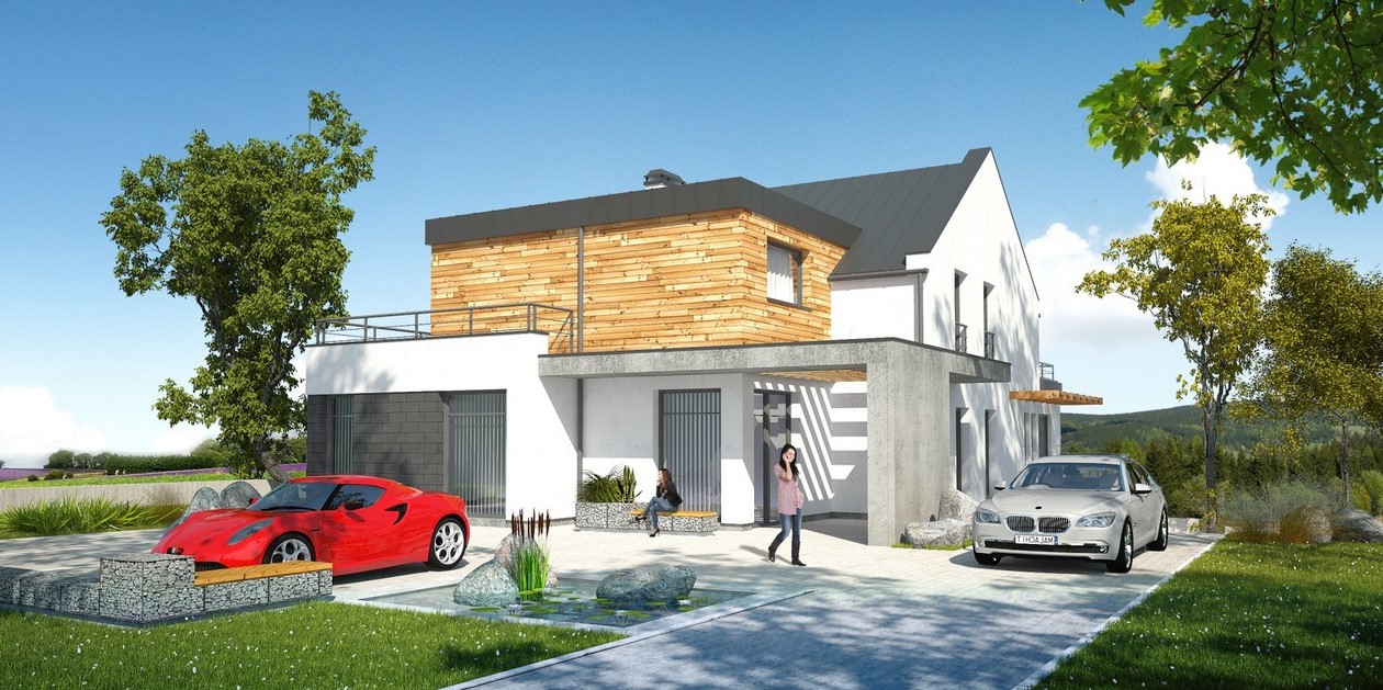 budowa domu Luxuriosus I PG1 (Odbicie lustrzane) - New-House