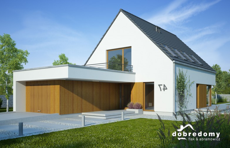 budowa domu Oktawian odbicie lustrzane - New-House