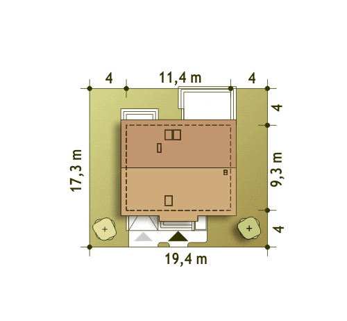 Emma z garażem 1-st. [A] (odbicie lustrzane) - miniatura 10