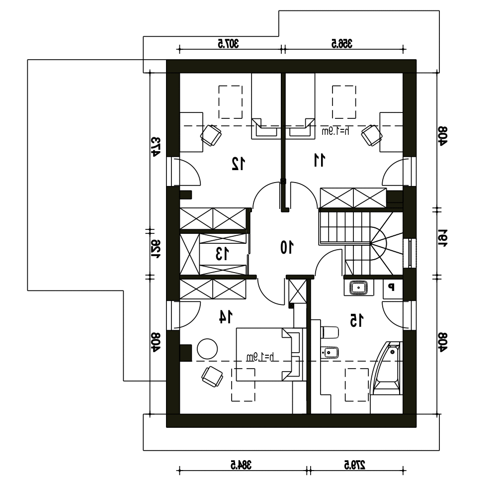 Głuszec z garażem 1-st. [A] (odbicie lustrzane) - miniatura 9