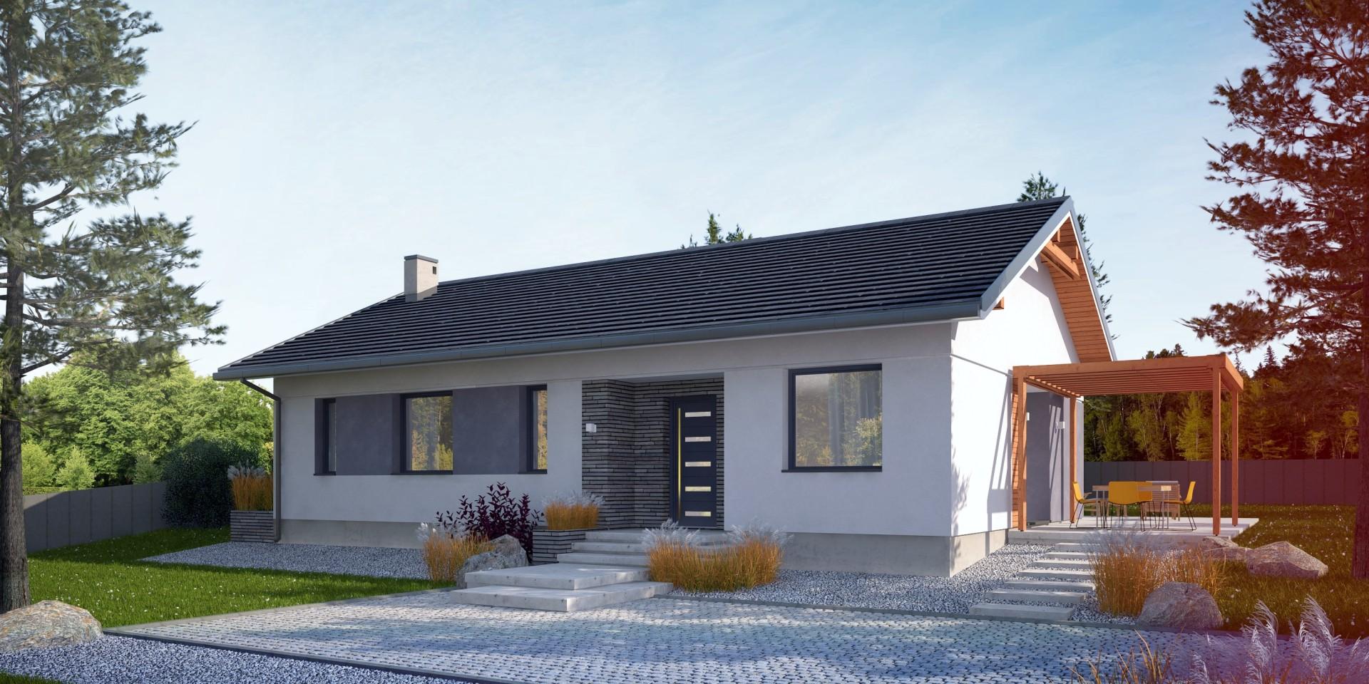 budowa domu Basicus I (Odbicie lustrzane) - New-House