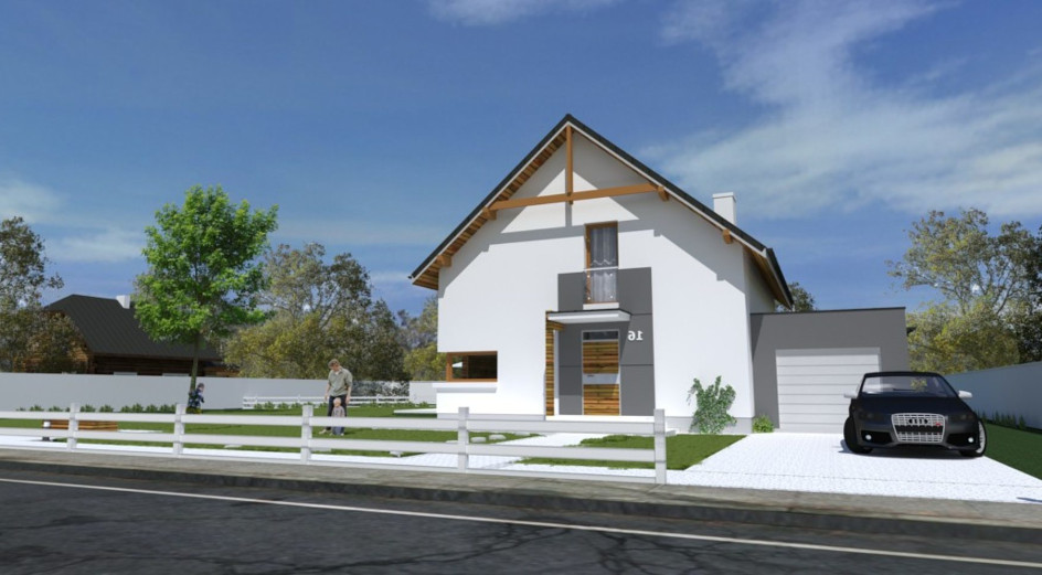 Budowa domu eko Typowy 7 (odbicie lustrzane) z New-House