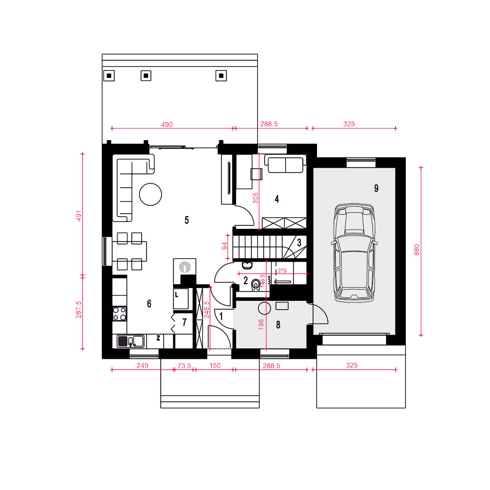 Daktyl z garażem 1-st. [A] - miniatura 12