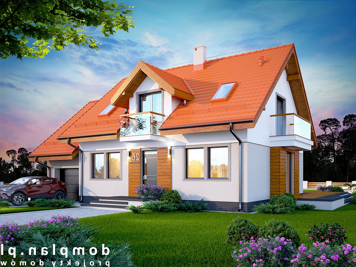 budowa domu KARMELITA MODERN (Odbicie lustrzane) - New-House