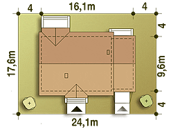 Bastek z garażem 1-st. [A] (odbicie lustrzane) - miniatura 9