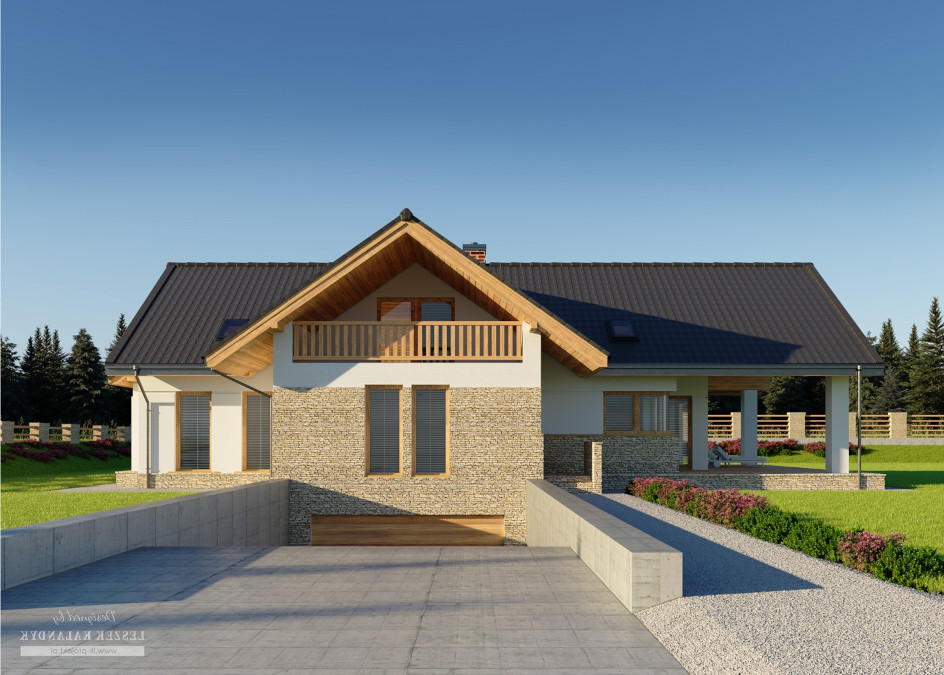 Budowa domu LK&1271 (odbicie lustrzane) z New-House