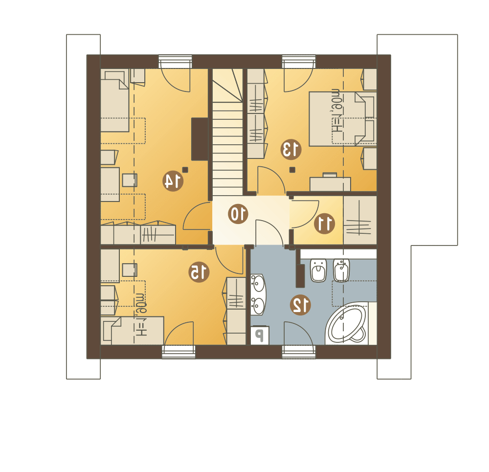 Truskawka II z garażem 1-st. [A] (odbicie lustrzane) - miniatura 9