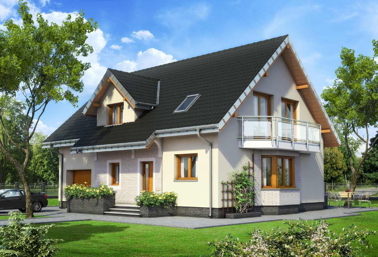 budowa domu Zoja Lux Eko (odbicie lustrzane) - New-House